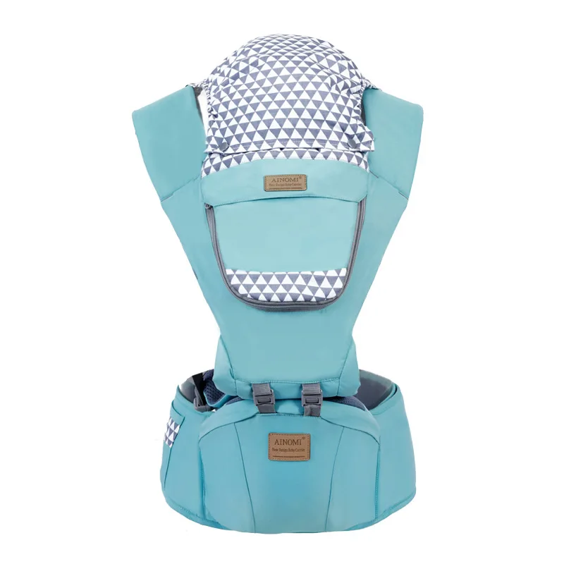 blue Baby Carrier Breathable Front Facing Baby Carrier Comfortable Kangaroo Baby Wrap Carrier for 0-30months - Цвет: blue