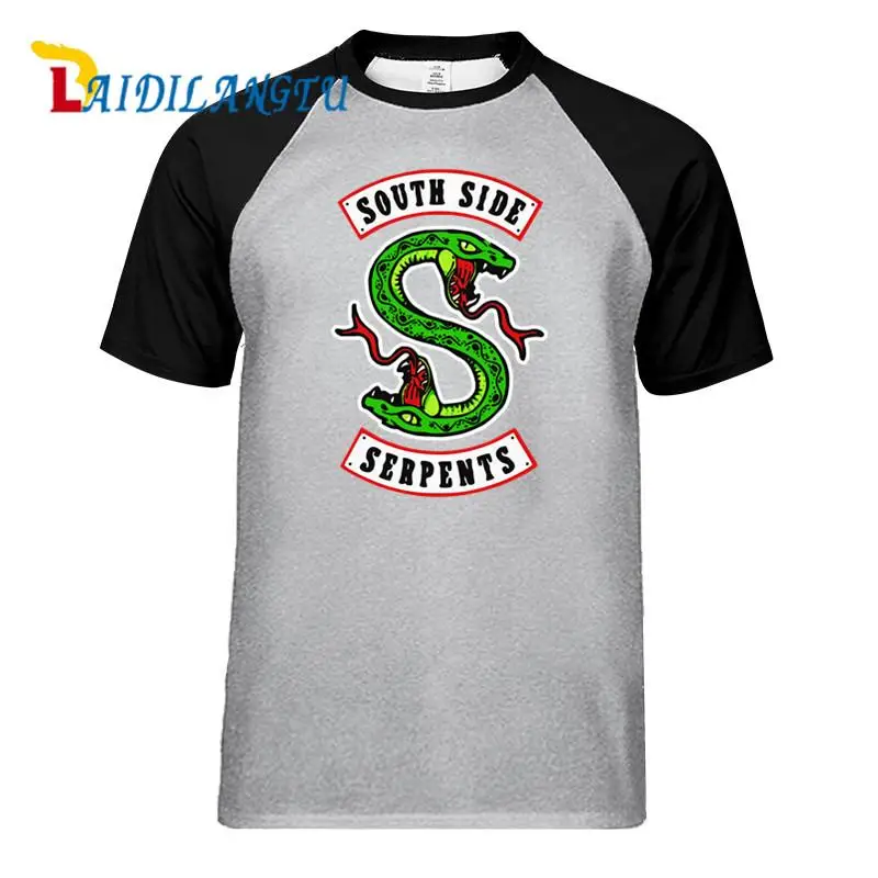 Летняя футболка в стиле хип-хоп забавная с ривердэйлом South Side Serpents милая