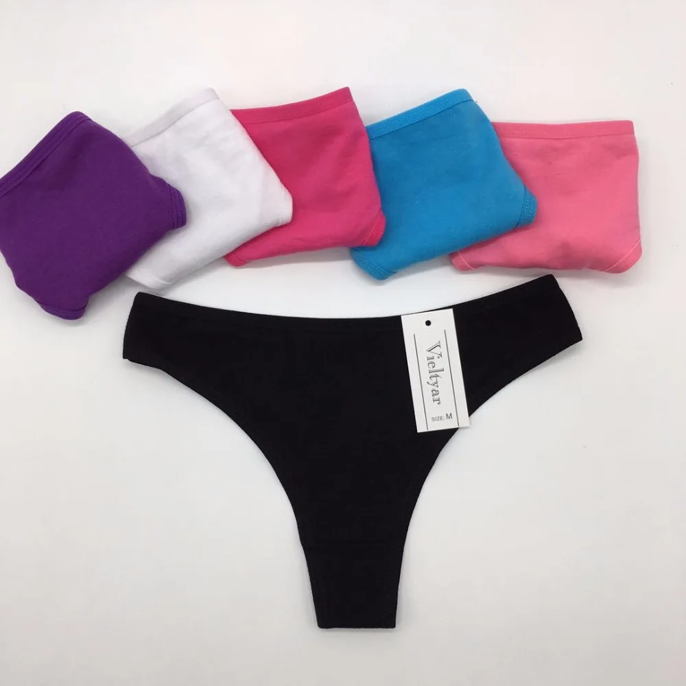Хлопковые трусики женские стринги и g string femme сексуальное нижнее белье розового