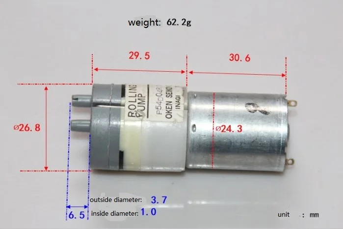 Воздушный насос: 12 В постоянного тока/миниатюрный/диафрагменный/с двумя