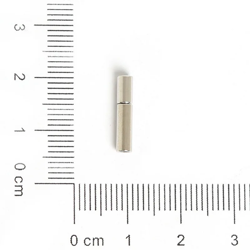 Металлические застежки с родиевым покрытием 10 шт./лот подходят для 2/3/4/5/6 мм