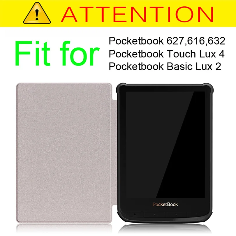 Тонкий чехол для Pocketbook 627 616 632 Touch Lux 4 Basic 2 6 &quot Умный Магнитный подставка из