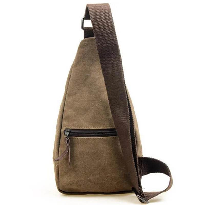 Мужская Холщовая Сумка на плечо в стиле ретро сумка мессенджер коричневая