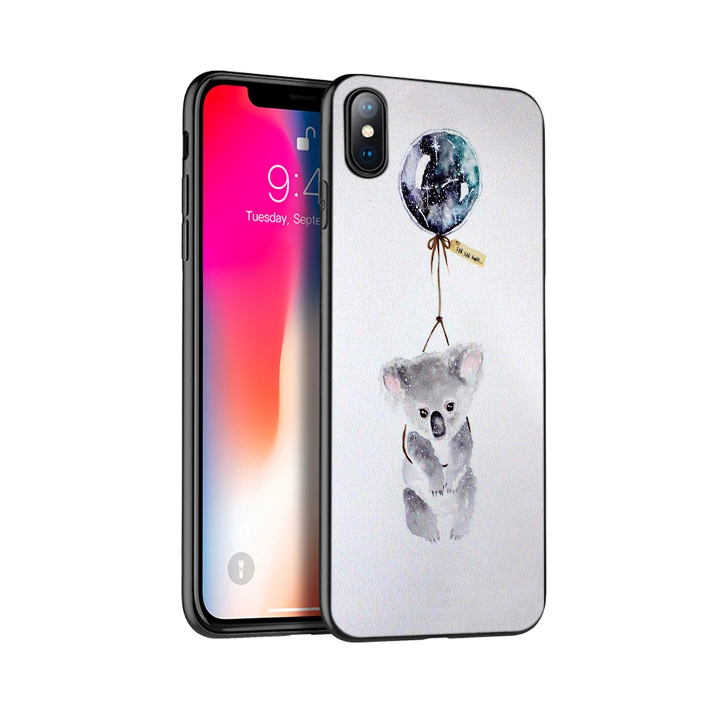 Черный чехол из ТПУ для iphone 5 5s se 6 6s 7 8 plus x 10 силиконовый XR XS 11 pro MAX с портретом