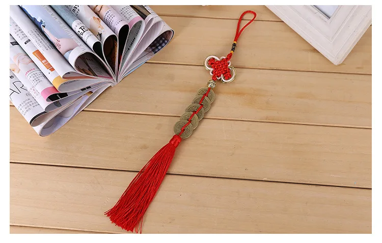 wholesale -20P TOP COOL gift Pocket mascot efficacious fortune Mascot Money Drawing FENG SHUI lucky copper cash Chinese knot | Дом и сад