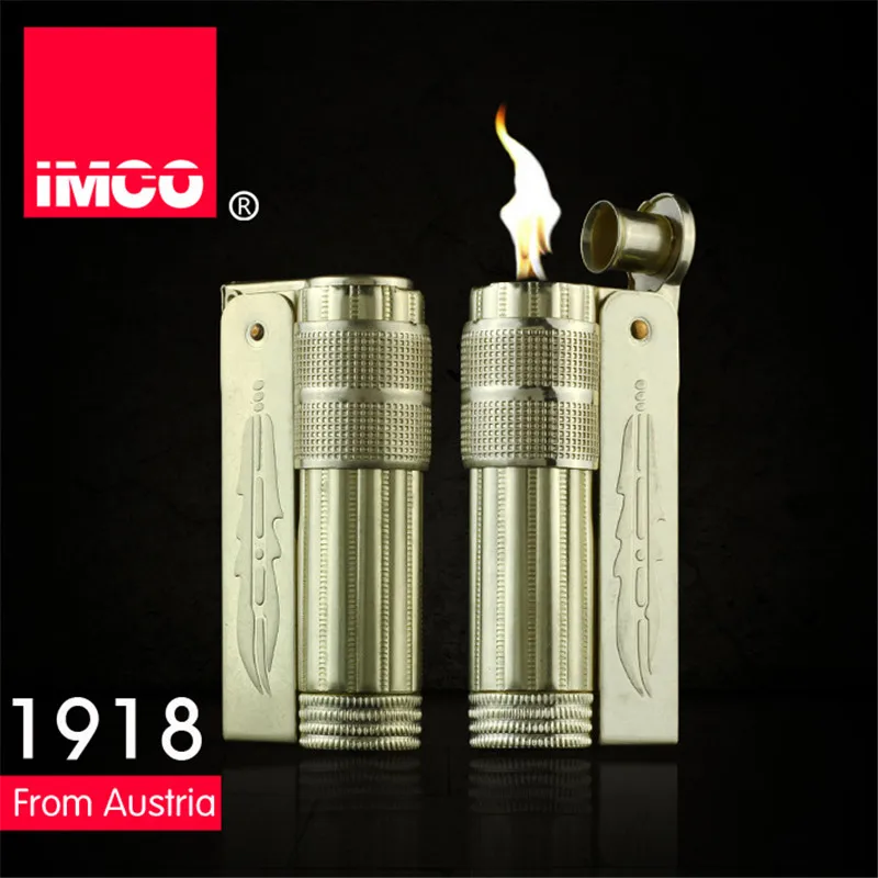 Классическая Подлинная IMCO бензиновая зажигалка, обычная зажигалка, оригинальная медная масляная бензиновая Зажигалка для сигарет, газовая зажигалка для сигар, чистая медь