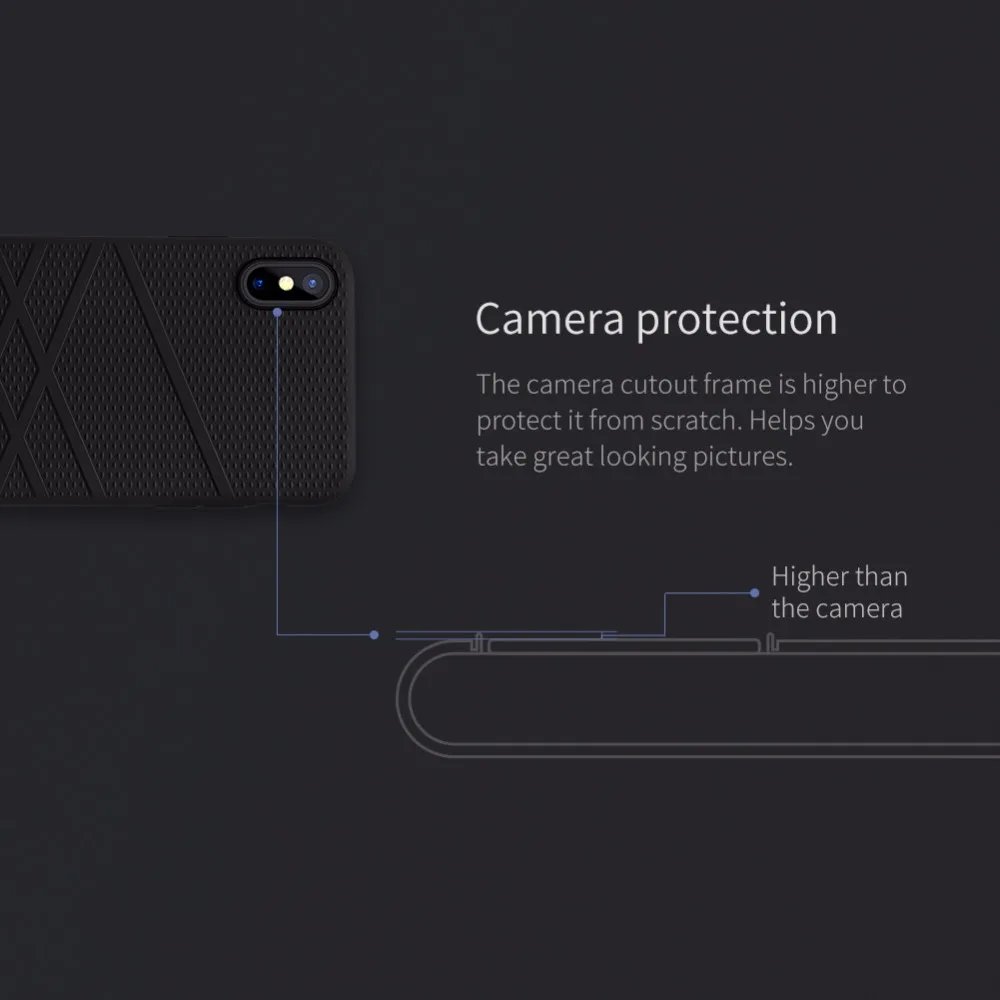 Оригинальный чехол NILLKIN для iphone x жидкий силиконовый чехол-накладка iPhone X