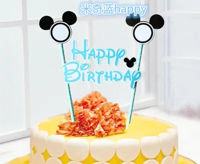 Mickey Flag 25 шт./лот Бумага соломинки для Baby Shower или для вечеринки по случаю свадебного торжества, дня рождения Хэллоуин Рождество питьевые соломки для праздника вечерние принадлежности - Цвет: Mickey Flag