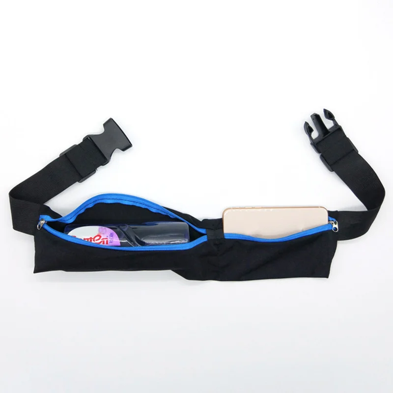 

Outdoor Running Waist Bag Sports Sweatproof Reflective Waist Belt Fitness Workout Belt Runner Belt Dual Pouch Bag