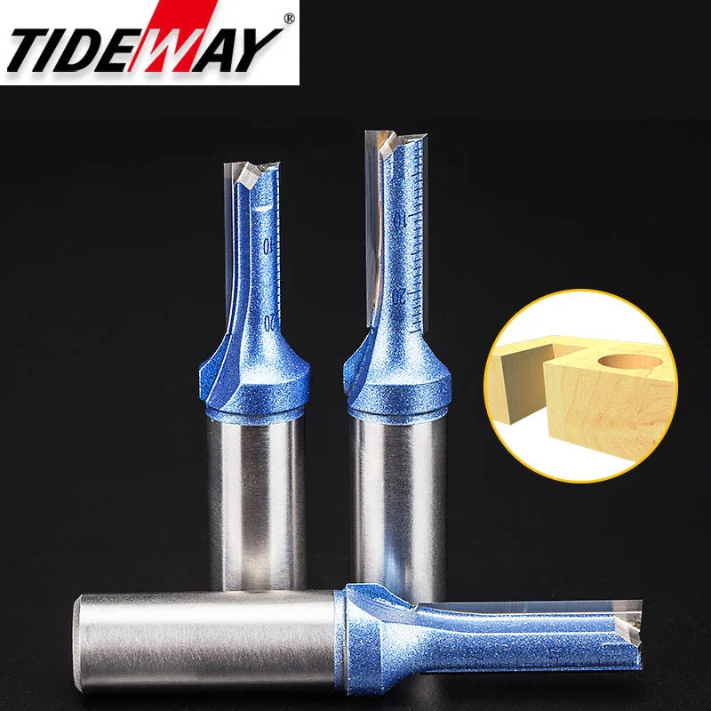 Tideway 2 флейты прямые фрезы бурения очистки нижней резки щелевые Деревообрабатывающие инструменты Вольфрамовая Концевая фреза