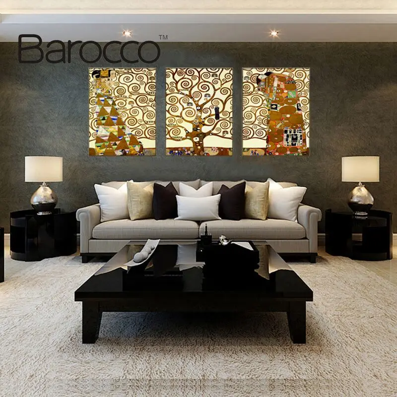 Картина с абстрактным деревом большая HD Современный домашний декор для стен