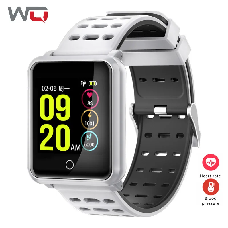 WQ N88 Smart группа крови Давление часы Фитнес браслет 1 3 дюймов ips 240*240 HD Экран IP68
