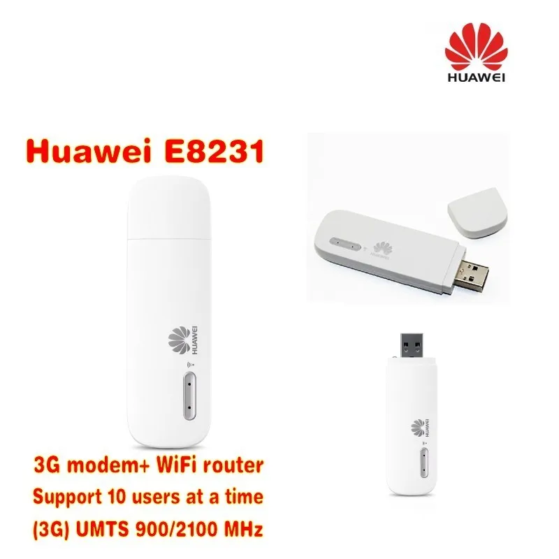 Мобильный 3G Wi-Fi Модем HUAWEI E8231, маршрутизатор, обновленная версия Huawei E355, разблокированный, поддерживает до 10 устройств с Wi-Fi