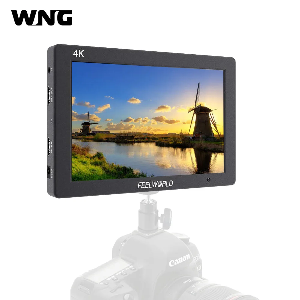 WNG Feelworld T7 7-дюймовый IPS 4K HDMI монитор 1920x1200 твердая алюминиевая рамка полевой камеры