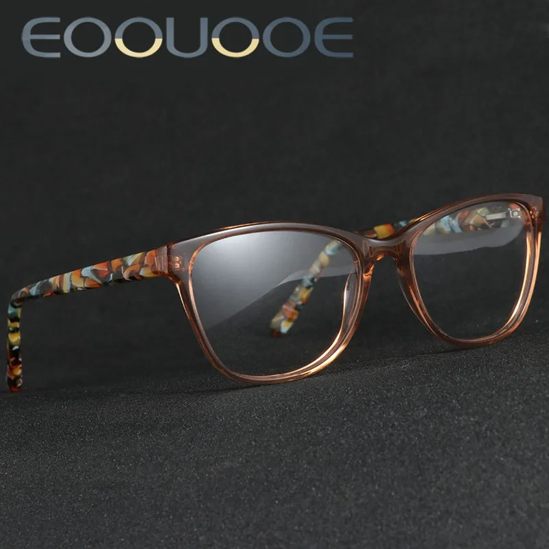 EOOUOOE женские оптические очки в оправе кошки ацетатные Oculos Monturas De Lentes Hombre Gafas Opticas
