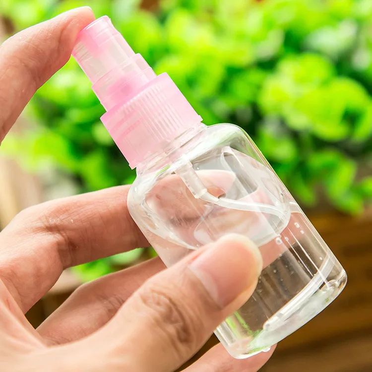 

3Pcs 50ml Portable Transparent Travel Empty Spray Bottle Plastic PET Clear Sample Vials Cosmetic Perfume Empty Atomizer Bottle