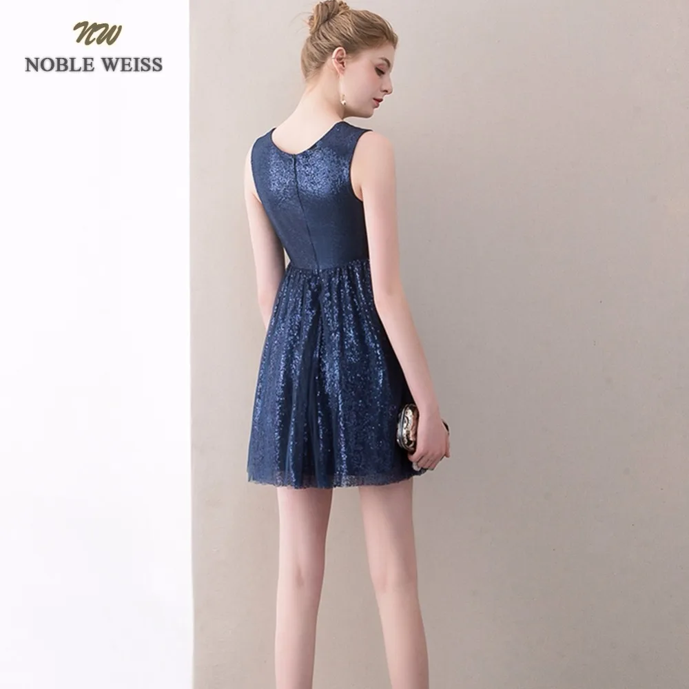 Благородный WEISS короткие платья для выпускного вечера 2019 с блестками Vestido De Formatura