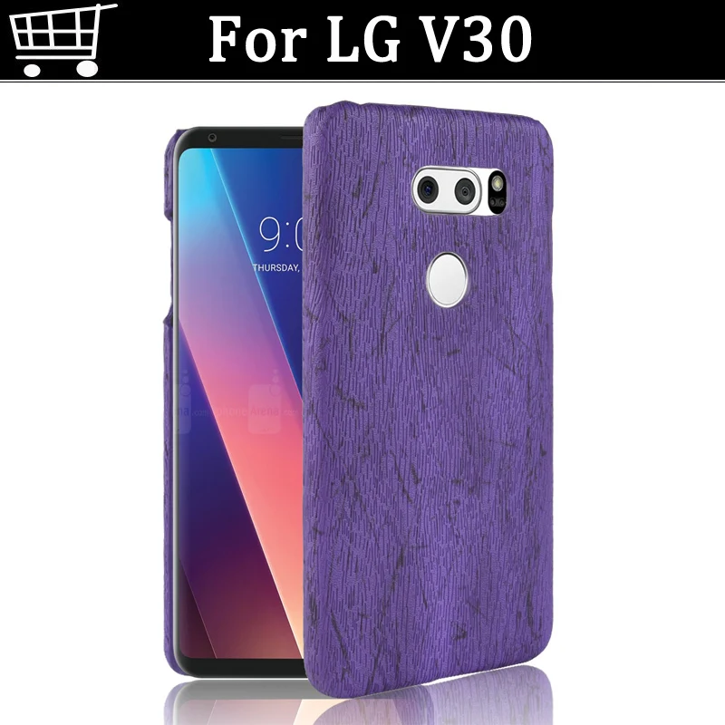 Для LG V30 чехол с текстурой древесины окрашенная мягкая задняя крышка для V 30 Sirocco