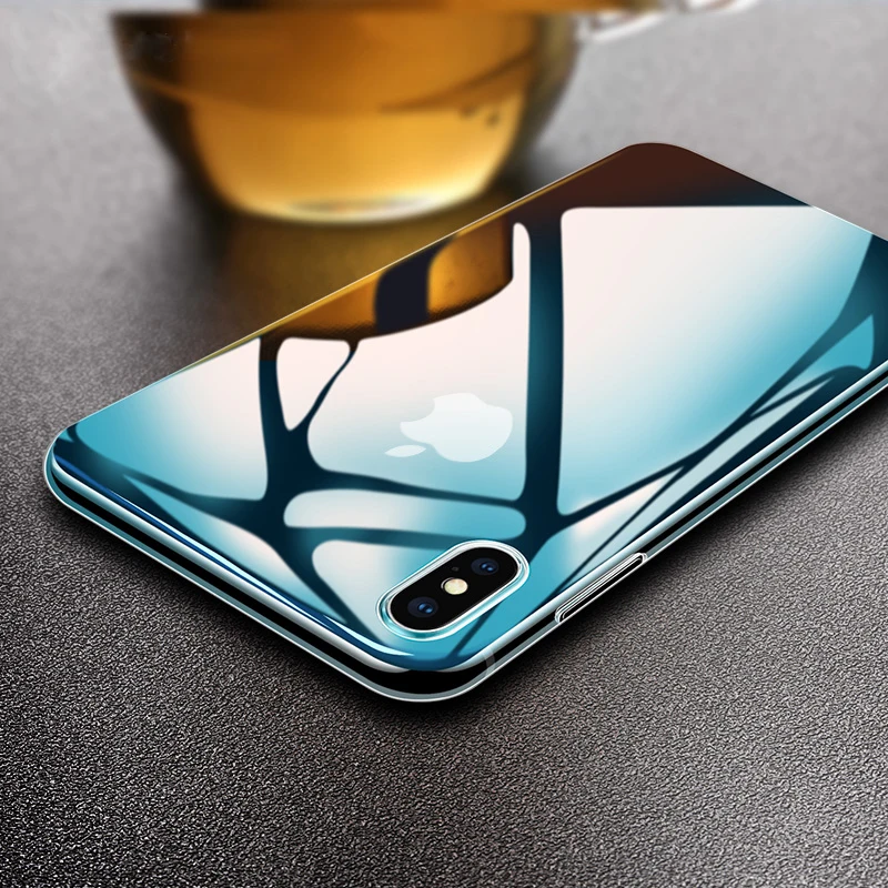Прозрачный Ультратонкий Мягкий чехол для iPhone X XS XR 11 12 Mini Pro Max SE 2020 6 6S 7 8 Plus TPU