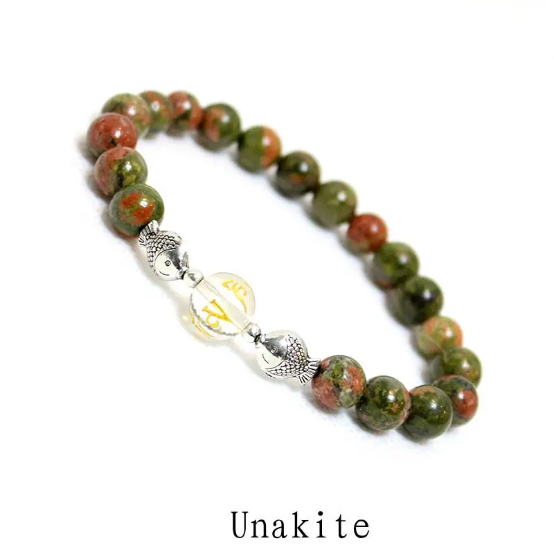 Новинка 2018 браслет из натурального камня прозрачных кристаллов с круглыми