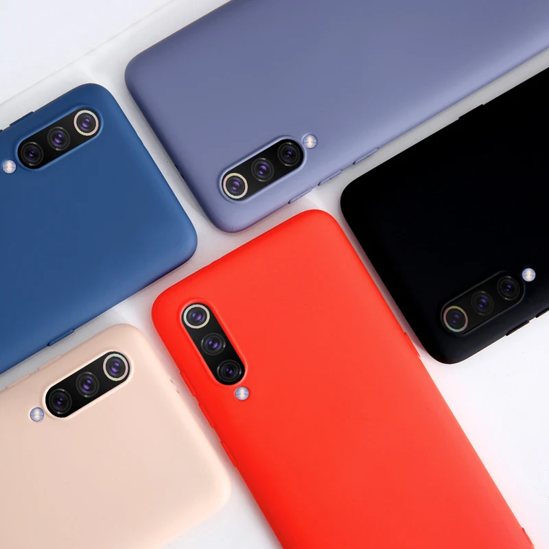 Soft Silicone Phone Case For xiaomi mi 9 8 se 6 6X mix2 mix2s mix3 Cover for mi8 8se plain Cases |