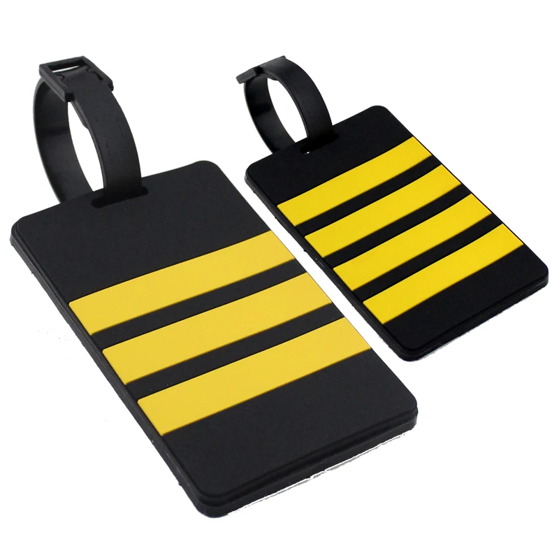 Фото Резиновая сумка для багажа Captain's Epaulette Airplane, Индивидуальная сумка для пилота, дорожный аксессуар №3