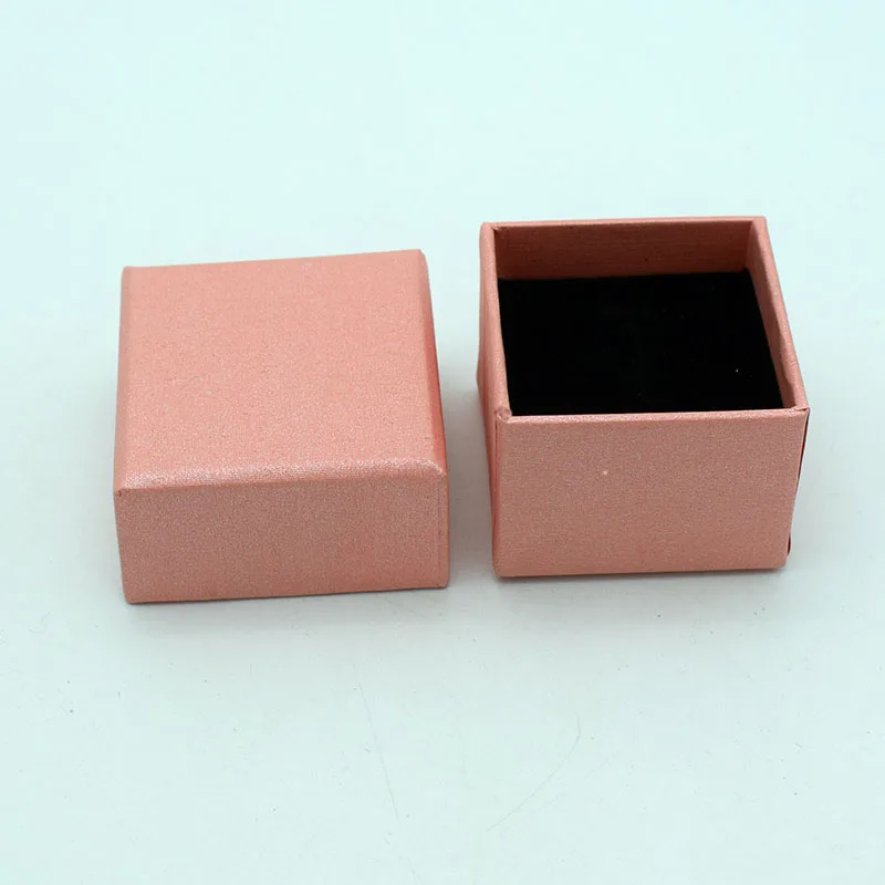 Pink Красочные Элегантные украшения серьги кольца Дело Коробки изделия продаем Дисплей/хранения подарок /логотип букле d'oreille - Цвет: Pink
