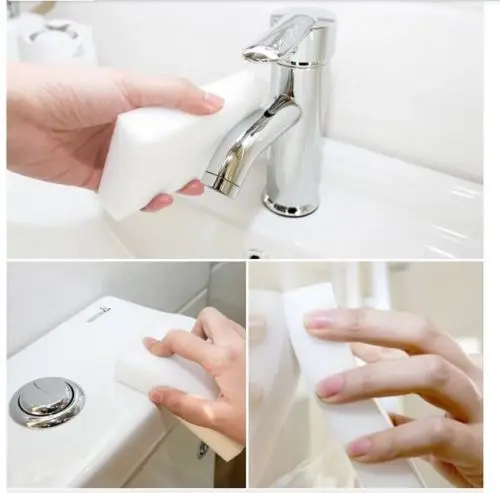 Меламиновая губка волшебная Меламиновый очиститель экологически чистый белый