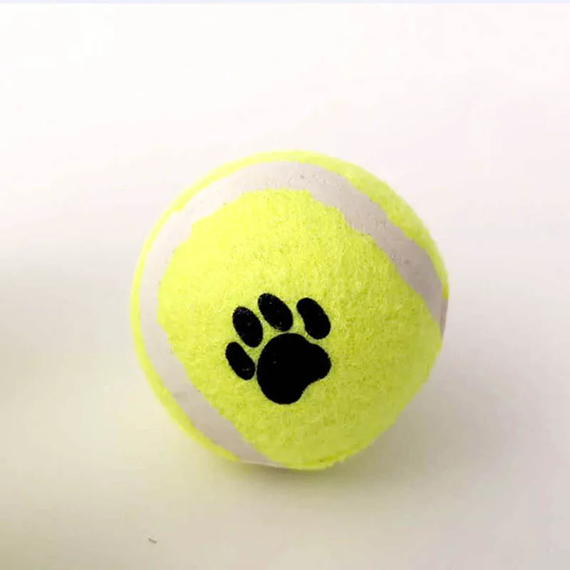 Rubber Tennis Ball Dog Toys Footprints Decor Diameter 4.5cm Interactive Balls Pet Toy for Small Puppy Dogs Training Supplies | Дом и сад