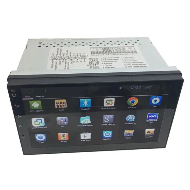 Автомобильный мультимедийный стерео радиоприемник 7 дюймов Android аудио DVD GPS