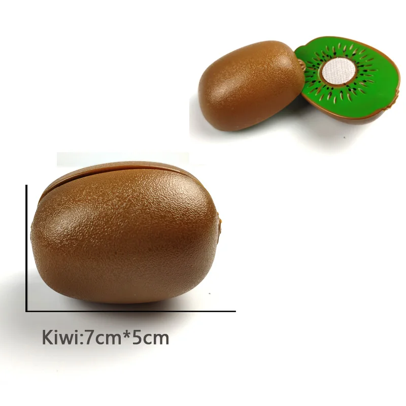 Kiwi Пластиковая игрушка для резки фруктов и овощей, безопасный детский игровой домик, развивающая игрушка, безопасные кухонные игрушки, наборы для детей, подарок - Цвет: Kiwi
