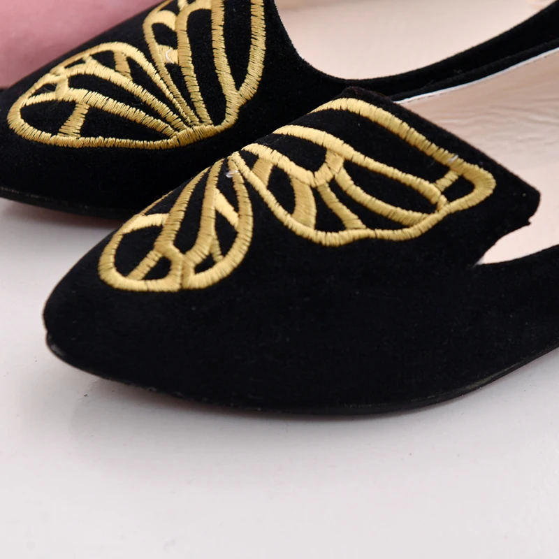 Новинка 2017 года Модные женские балетки на плоской подошве с острым носком сезон