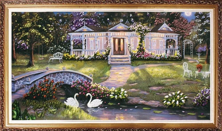 Наборы для вышивки с 3D необработанными лентами наборы ручной работы-летняя