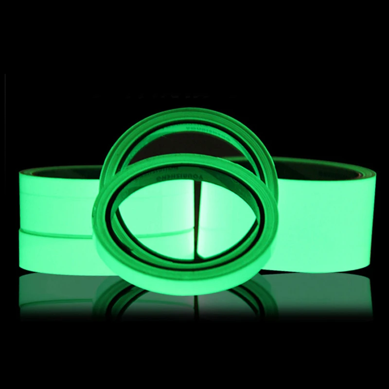 Светящаяся лента светится в темноте 10M безопасная сцена самоклеящиеся ленты для