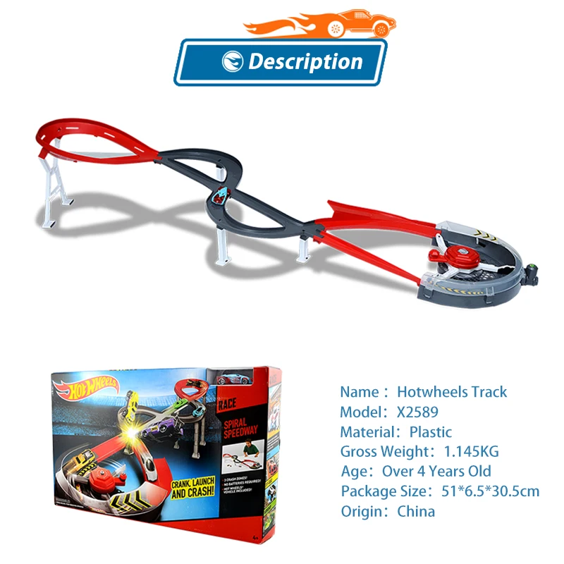Оригинальная игрушка для спортивного трека Hot Wheels, ударопрочная забавная игрушка, высокое качество, подарочная коробка, автомобиль Hotwheels, режим трека CDL49 для детей