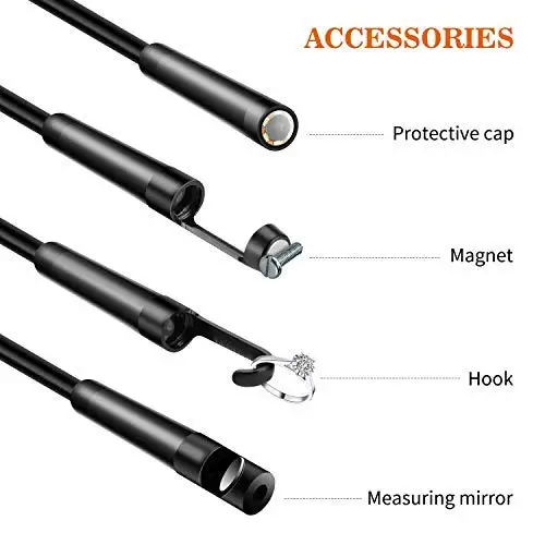 

WIFI Endoscope Camera HD 1200P 1-10M Soft Wire IP68 Waterproof Snake Tube Inspection Android ios Wireless Borescope Camera