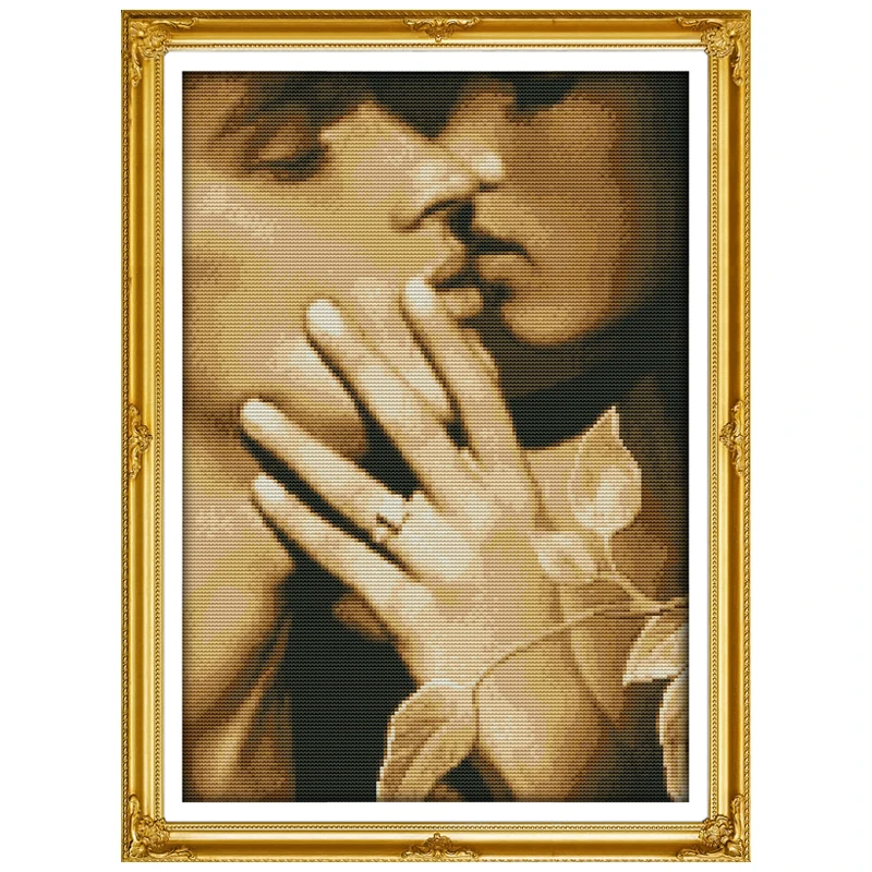 Ностальгические узоры для влюбленных вышивка крестиком 11CT 14CT наборы вышивки