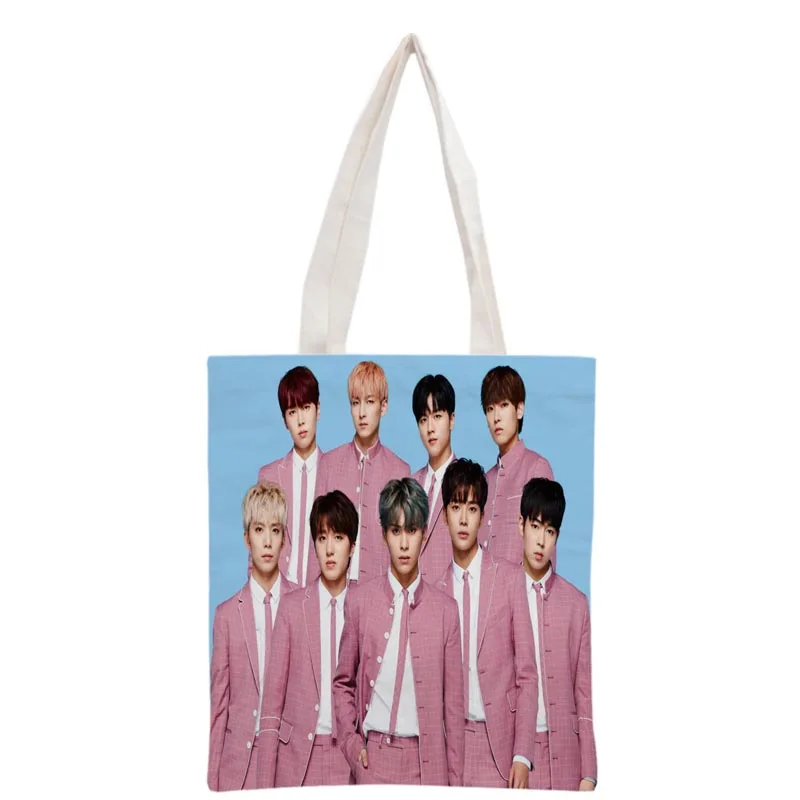 Новое поступление на заказ KPOP SF9 печатная Холщовая Сумка женская сумка пляжная Дорожная сумка Портативная сумка для покупок - Цвет: 20