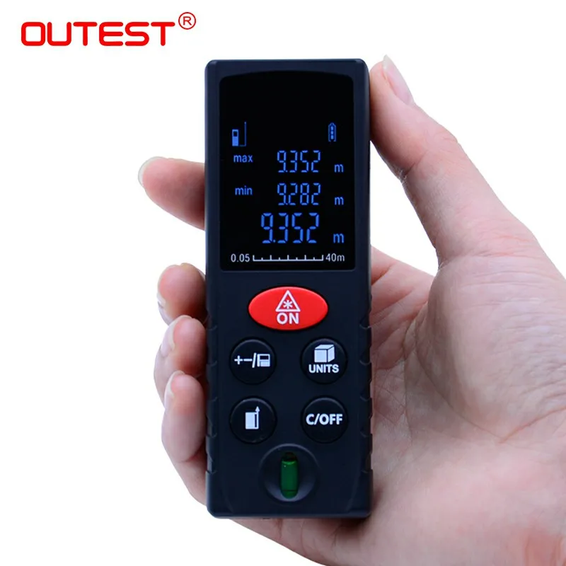 OUTEST лазерный дальномер мини Лазерная Лента диастиметр измерительная линейка