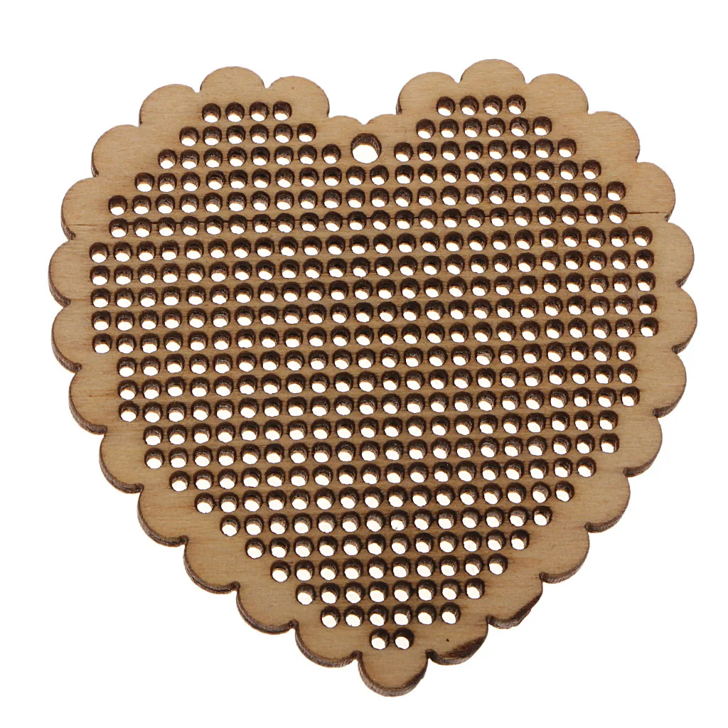 Деревянные Ремесла маленькие пустые Подвески для счетного набора крестиков 3