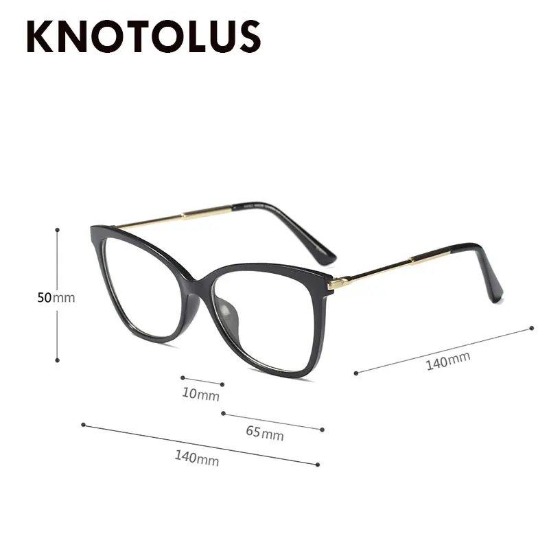 Knotolus оптические очки для близорукости женские с красной оправой винтажные