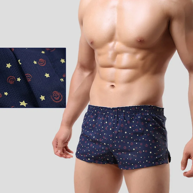 Laamei, мужское нижнее белье, боксеры, шорты, трусы, слаксы, хлопок, мужские, Cueca, боксеры, шорты, нижнее белье, шорты с принтом, домашние трусы - Цвет: color7