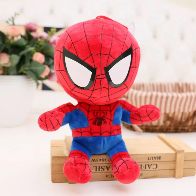 2 Marvel Мстители 30 см мягкие игрушки супер герой Человек-паук Капитан Америка Супермен Бэтмен плюшевые мягкие плюшевые подарки для детей - Цвет: 2