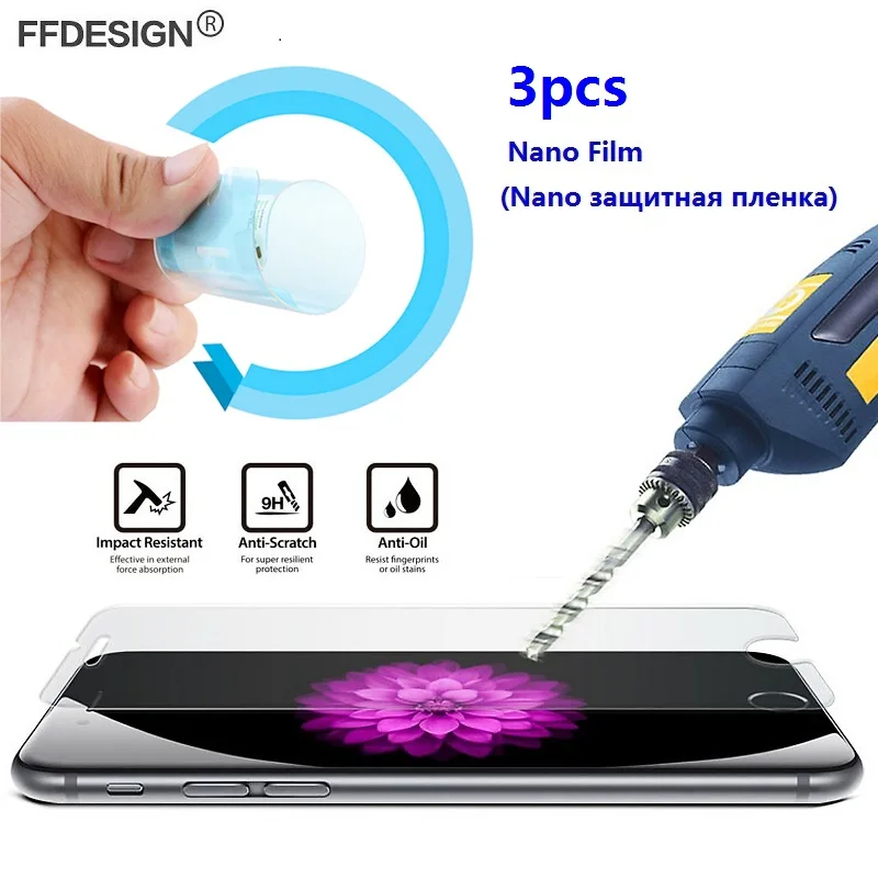 

3x Nano Protective Film For iPhone 11 Pro X XS Max XR 4 4s 5 SE 2020 5s 6 6s 7 8 Plus(Not Glass) Screen Protector Nano Film Foil