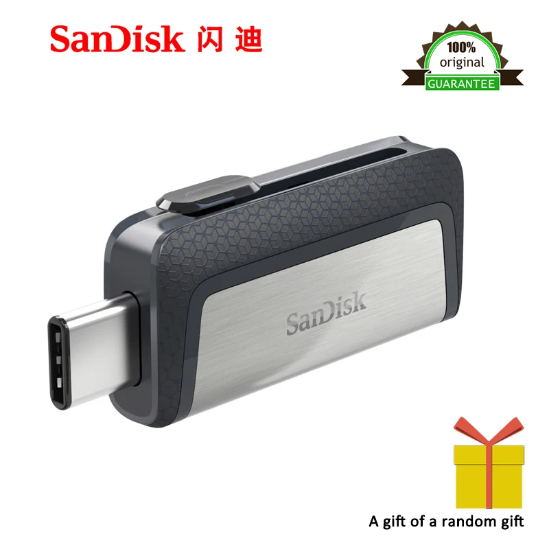 100% Оригинальный Новый Sandisk 128GB SDDDC2 экстремально высокая скорость тип c USB3.1 двойной