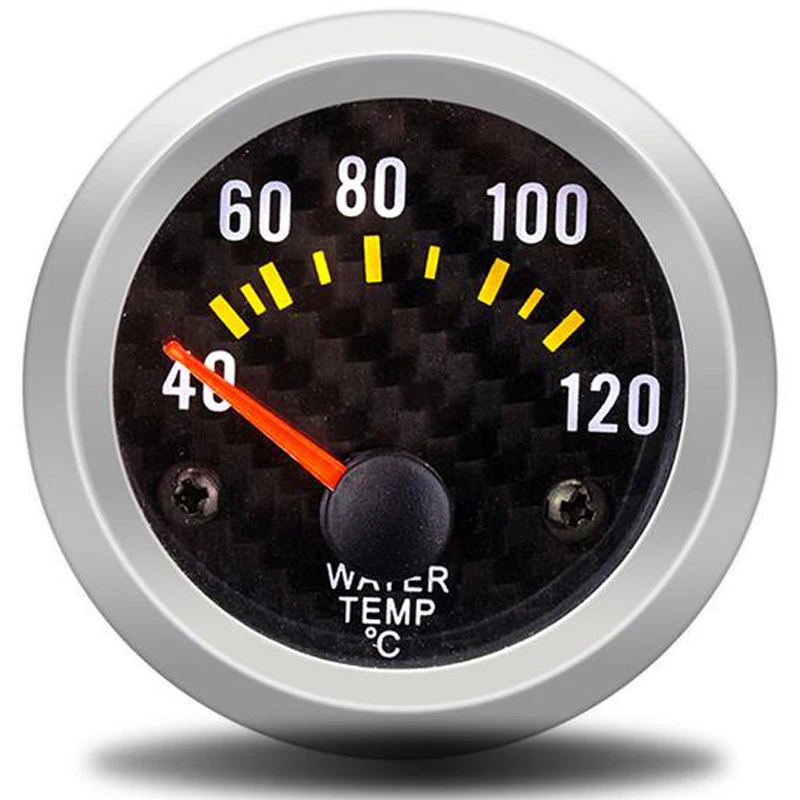 Water Temp Gauge Манометр буст бар psi/вакуум/Температура воды/Температура масла/давление масла/вольтметр/тахометр об/мин Автомобильный манометр+ манометр держатель tacometro цифровой - Color: Water Temp Gauge