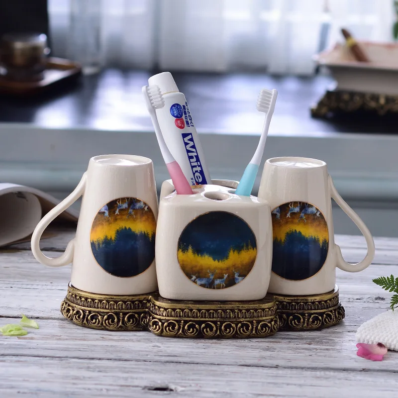 Новый европейский набор для ванной комнаты эмульсионная бутылка модные