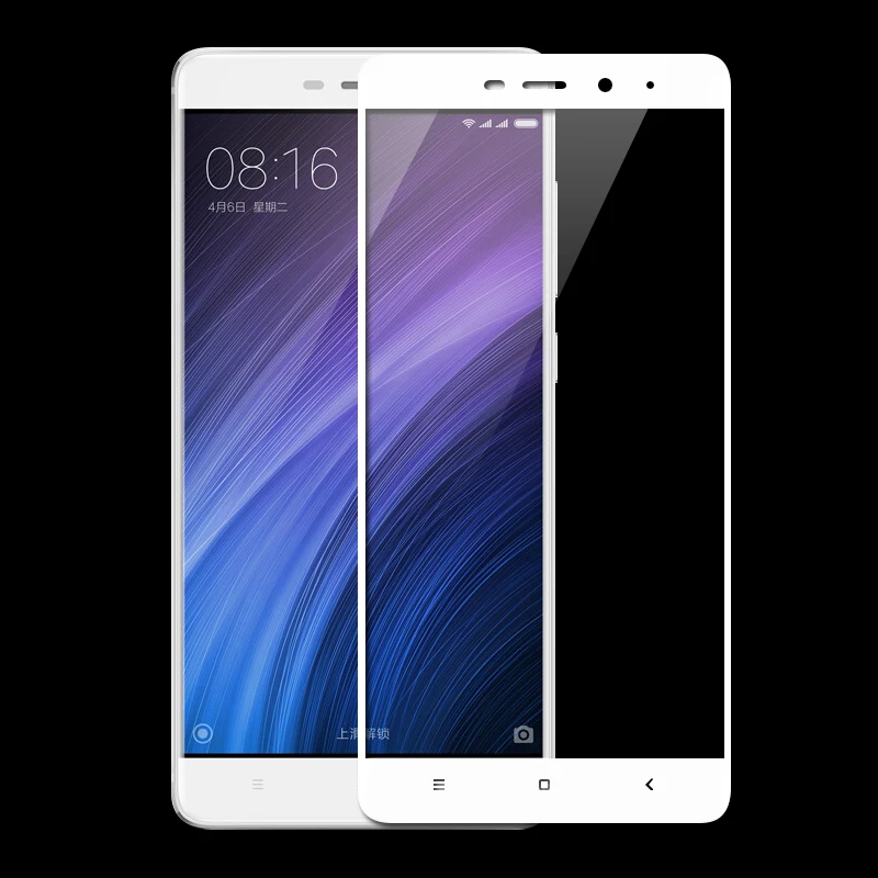2.5D полное покрытие из закаленного стекла для Xiaomi Redmi 4 защитное стекло на экран