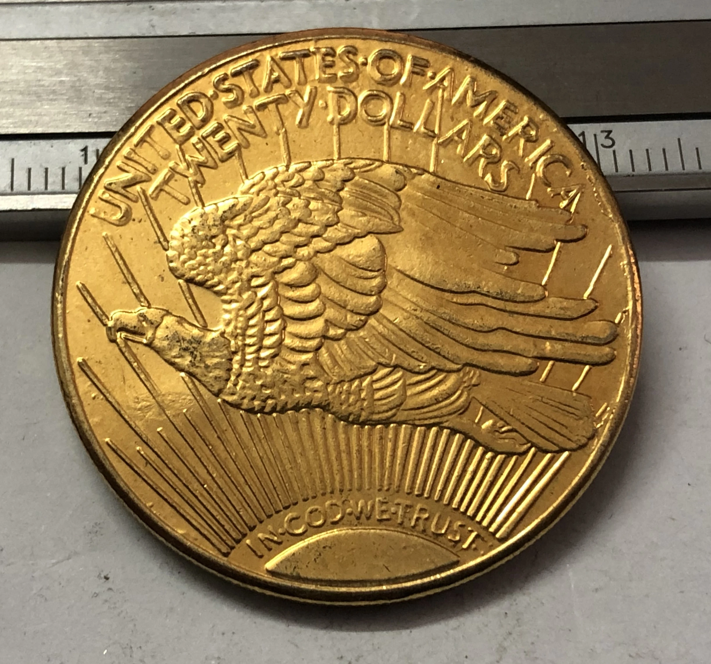 1923 P. D US SAINT GAUDENS $20 Золотой доллар точная копия монеты | Дом и сад