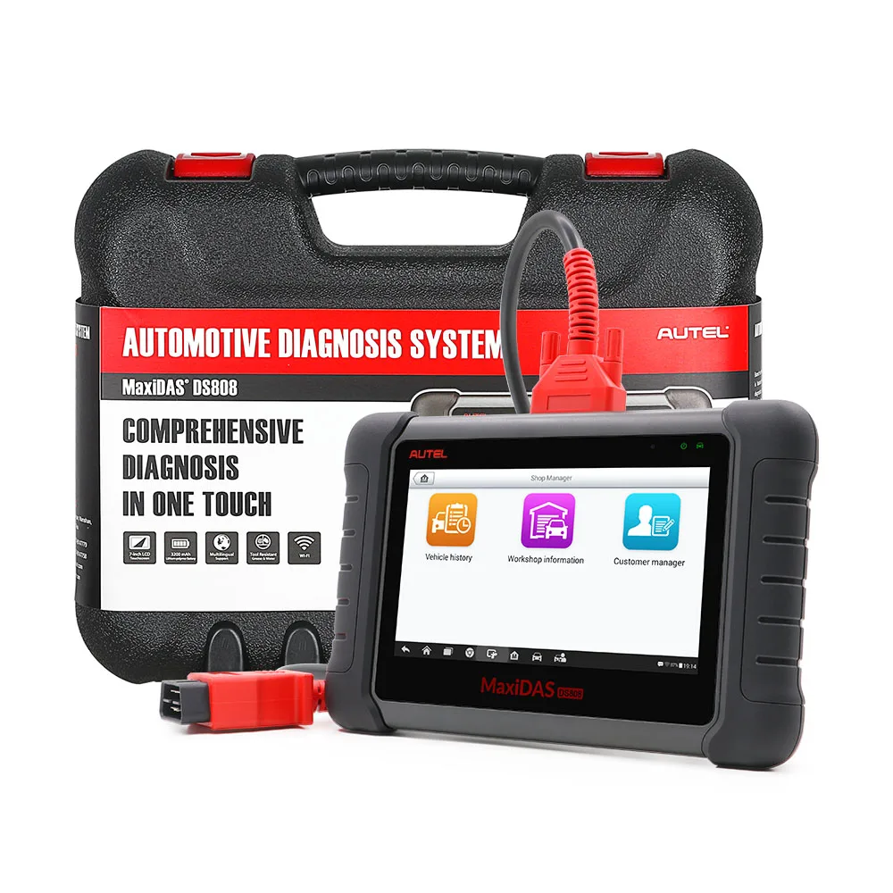 Последний autel MaxiDAS DS808 OBD2 сканер такой же, как MS906 лучше, чем autel DS708 ECU Авто диагностический инструмент обновление онлайн